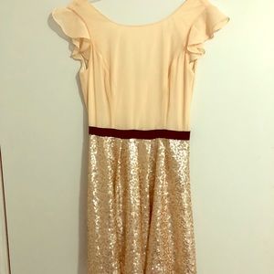 Chiffon and Sequins Dress